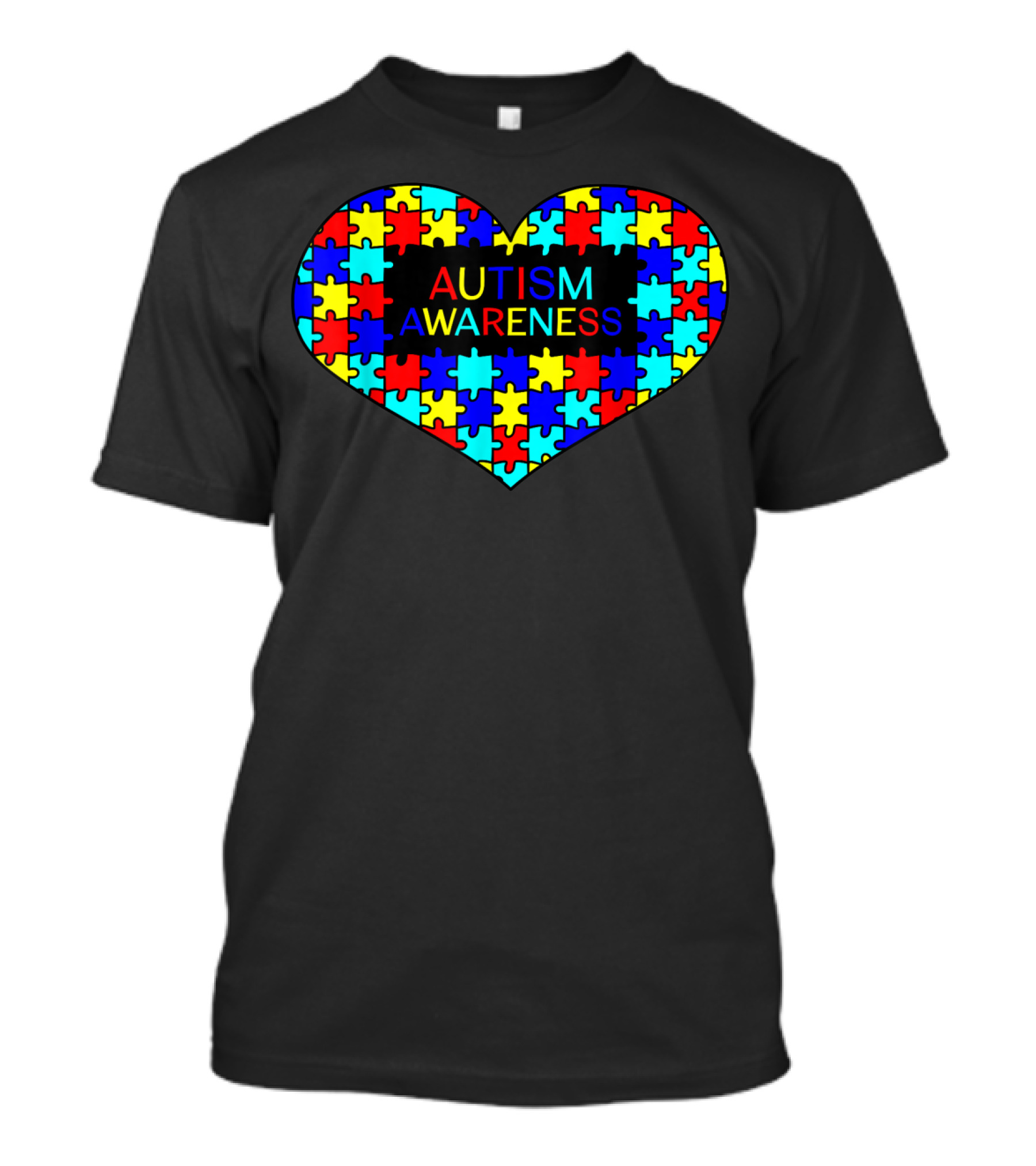 Autism Awareness Heart With Puzzle T-Shirt