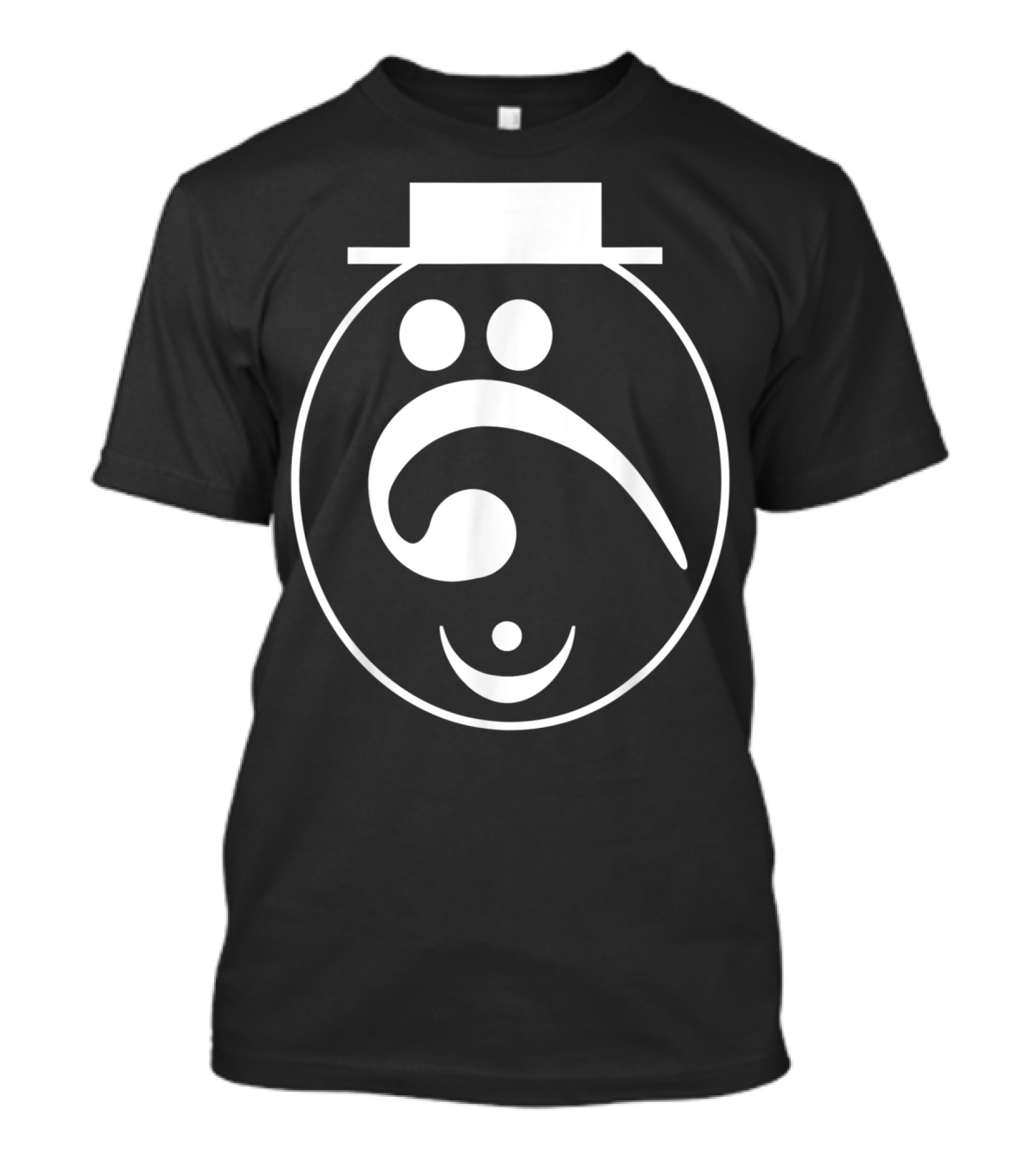 Bass Face Music Notation Symbols Clef Hat Face T-Shirt
