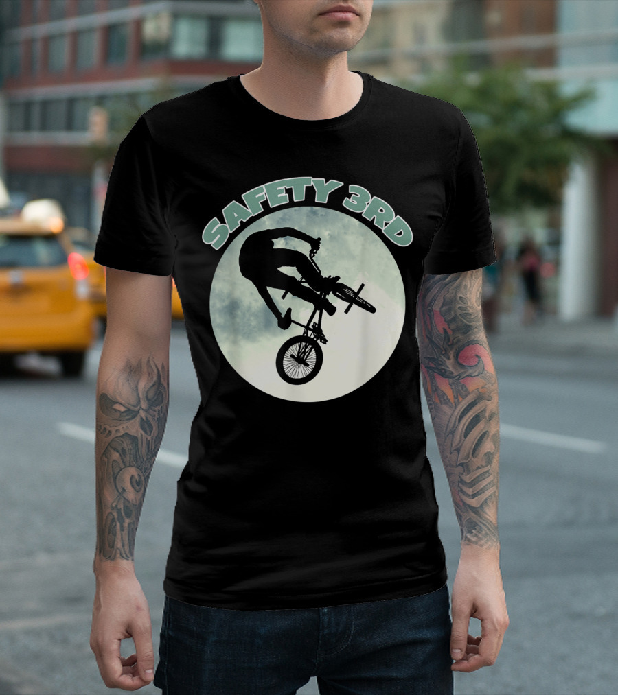 SAFETY 3RD BMX Bicycle Racing Stunt T-Shirt