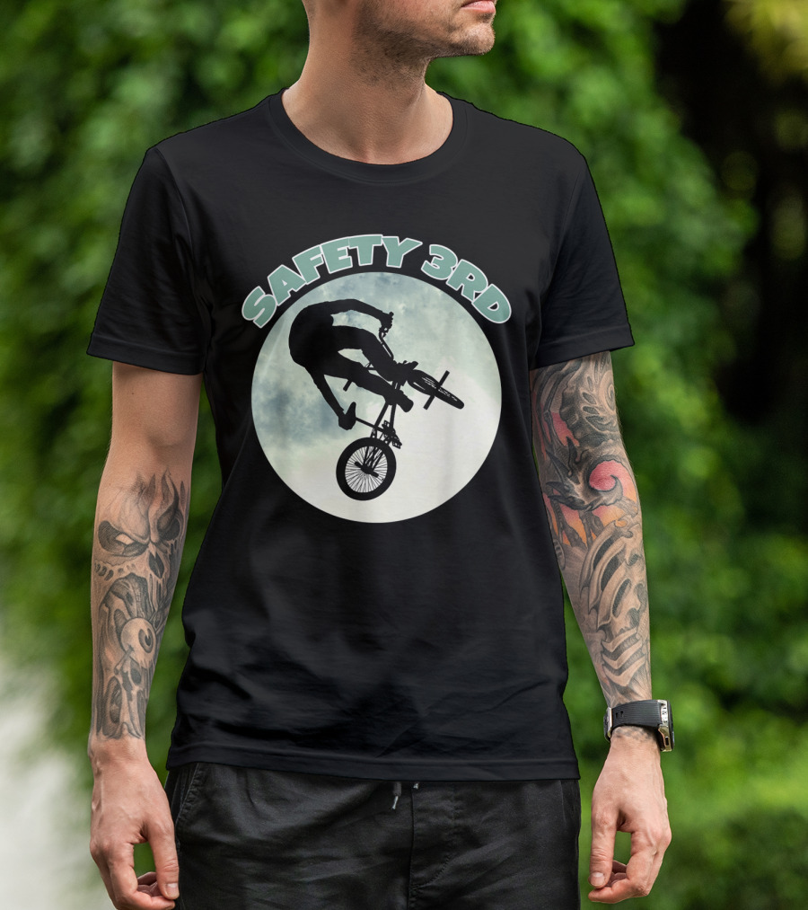 SAFETY 3RD BMX Bicycle Racing Stunt T-Shirt