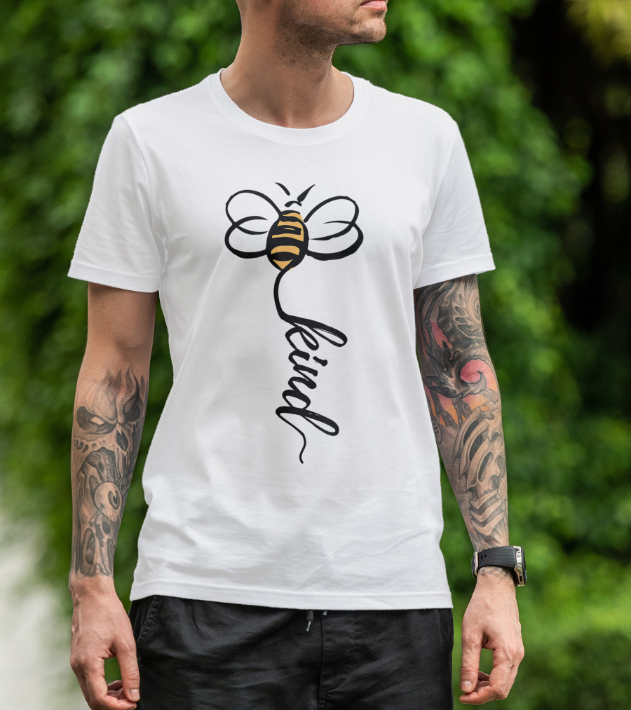 Bee Kind Be Cool Men Kids Kind T-Shirt
