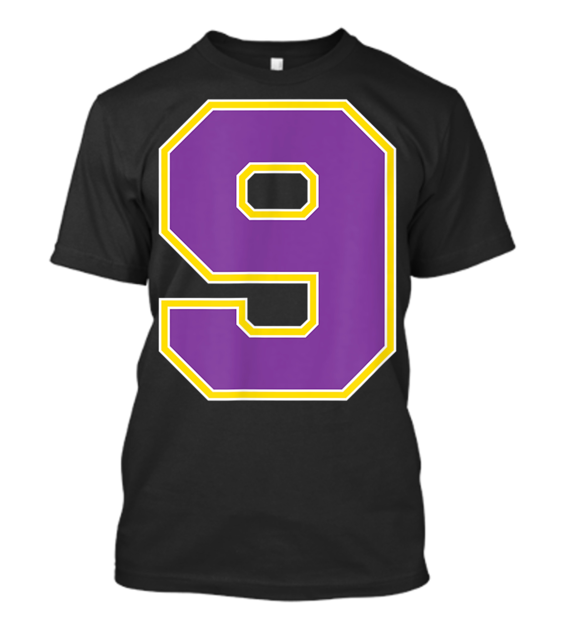 Joe Burreaux Joe Bureaux Purple Number 9 T-Shirt