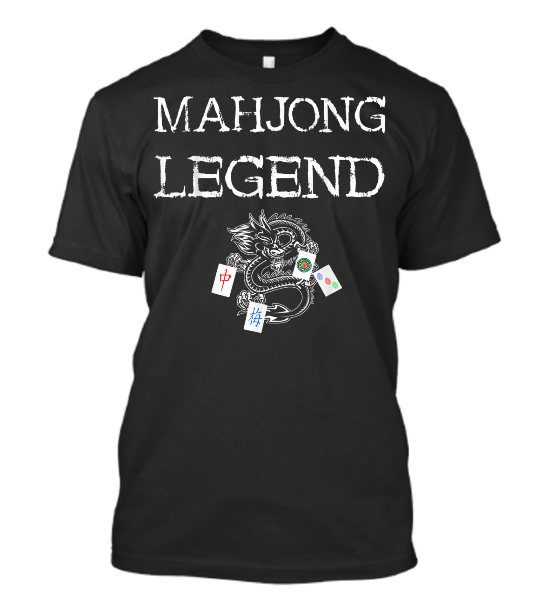 Majestic Dragon Mahjong Legend Chinese Mahjong Set Mah Jongg T-Shirt