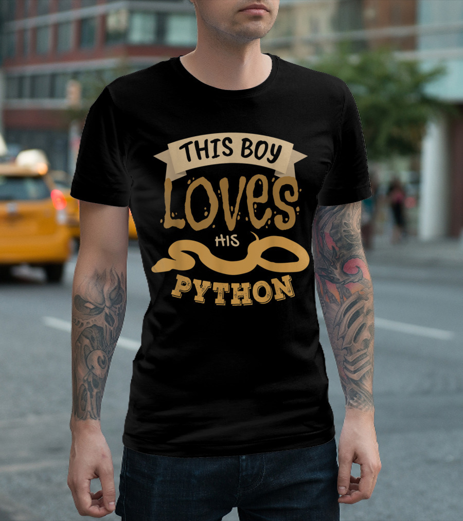 This Boy Loves His Python T-Shirt
