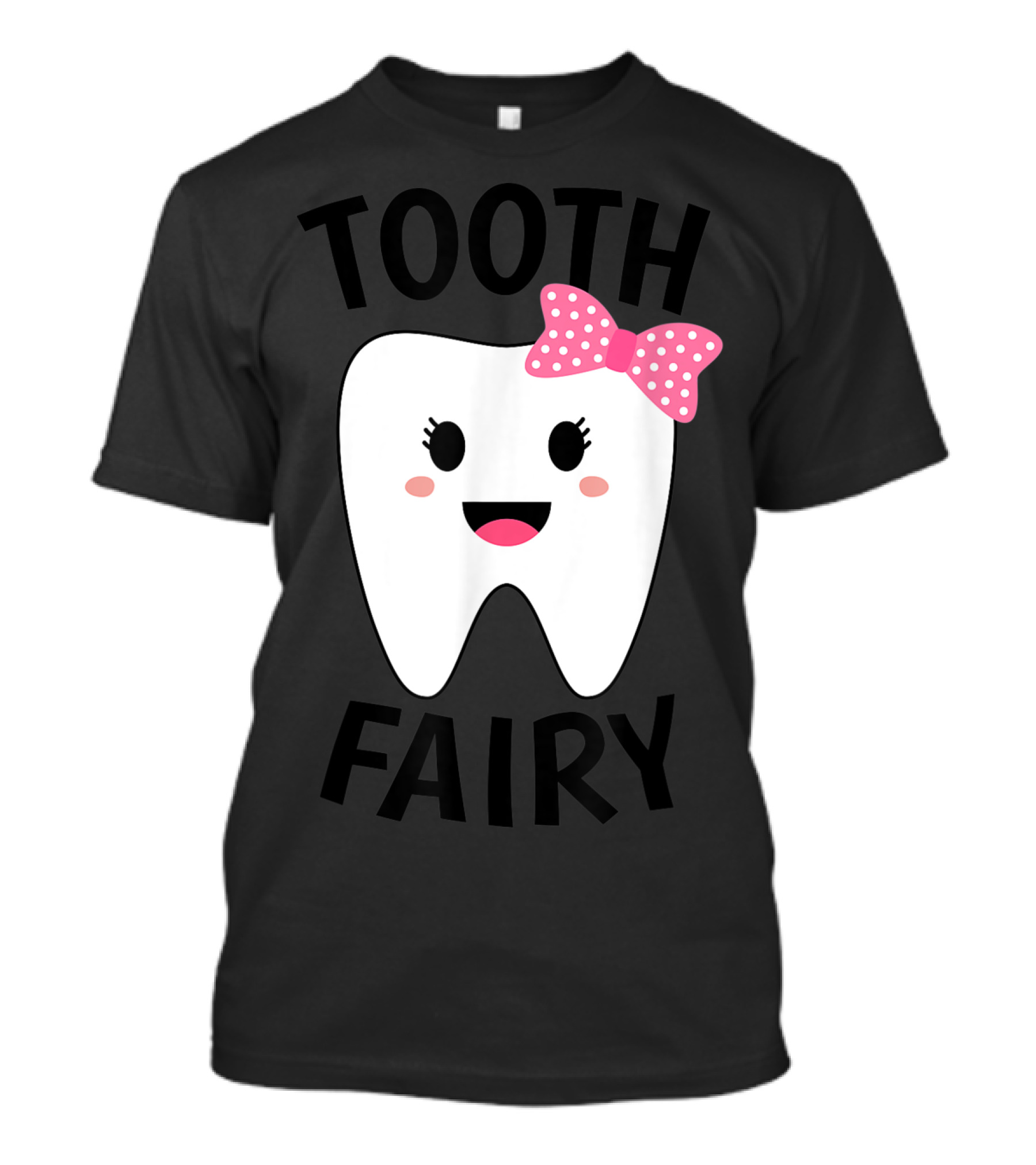 Tooth Fairy With Pink Bow T-Shirt