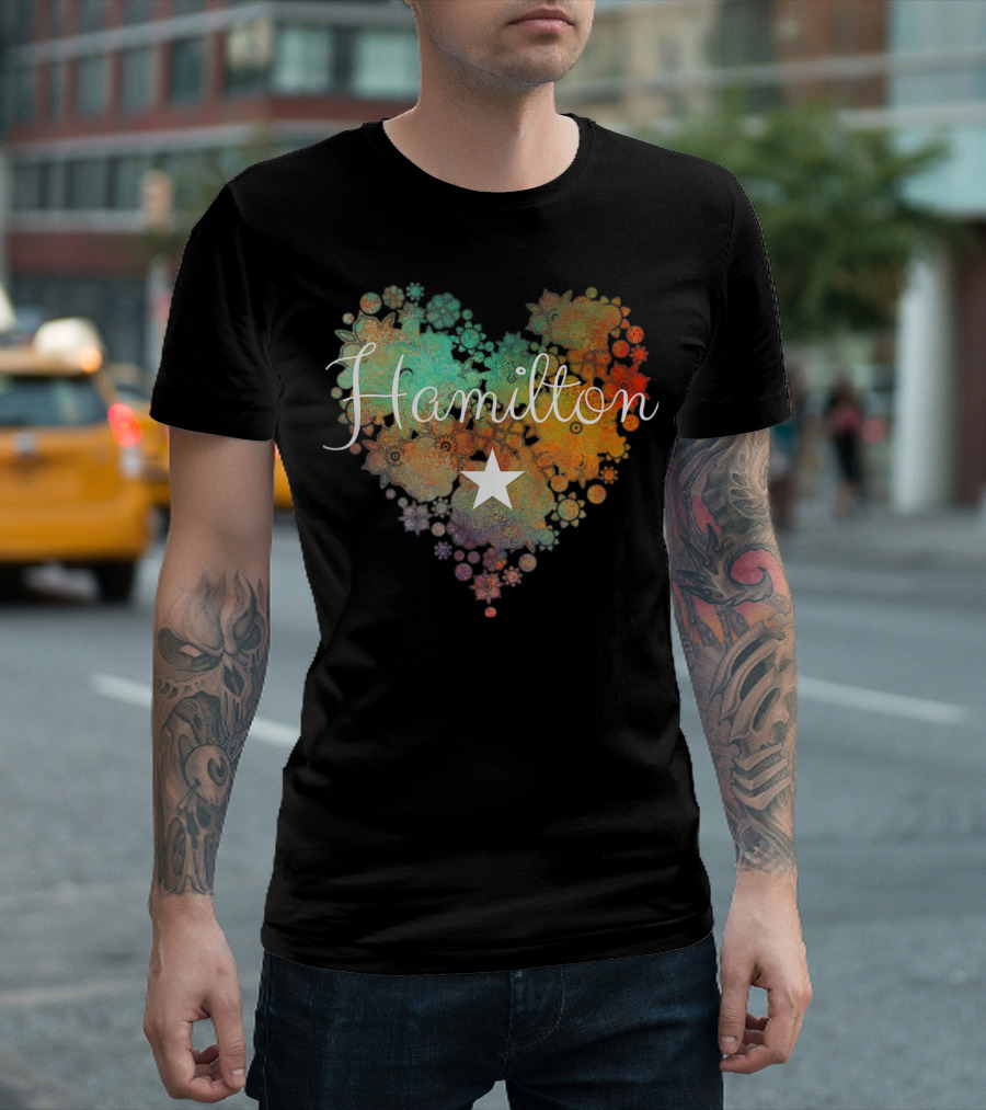 Hamilton Heart Star Colorful T-Shirt