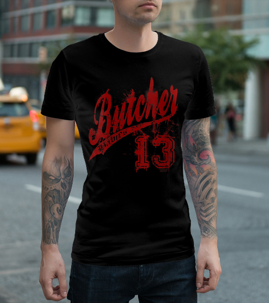 Butcher Babies 13 Butcher Splatter Jersey T-Shirt