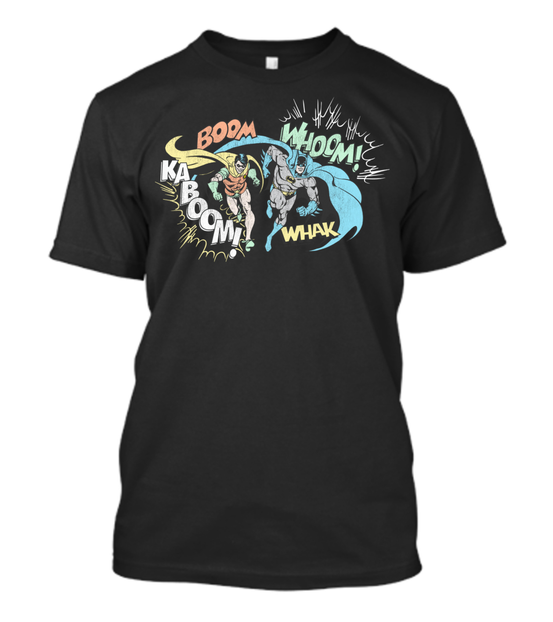 Boom Kaboom Whack Batman Robin Whoom Action Duo T-Shirt