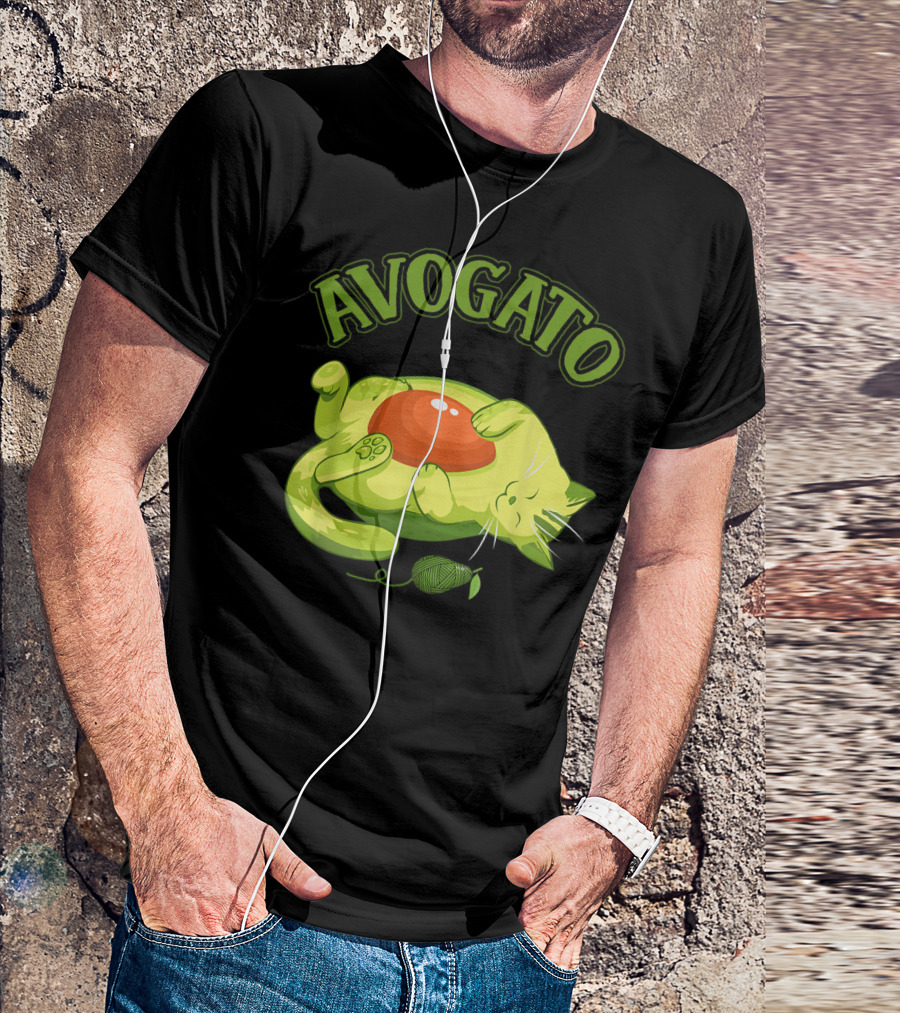 Cinco De Mayo Avogato Cat Avocado Meow Funny T-Shirt