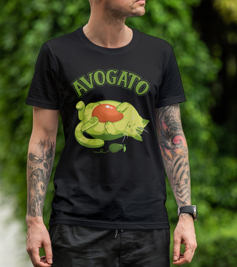 Cinco De Mayo Avogato Cat Avocado Meow Funny T-Shirt