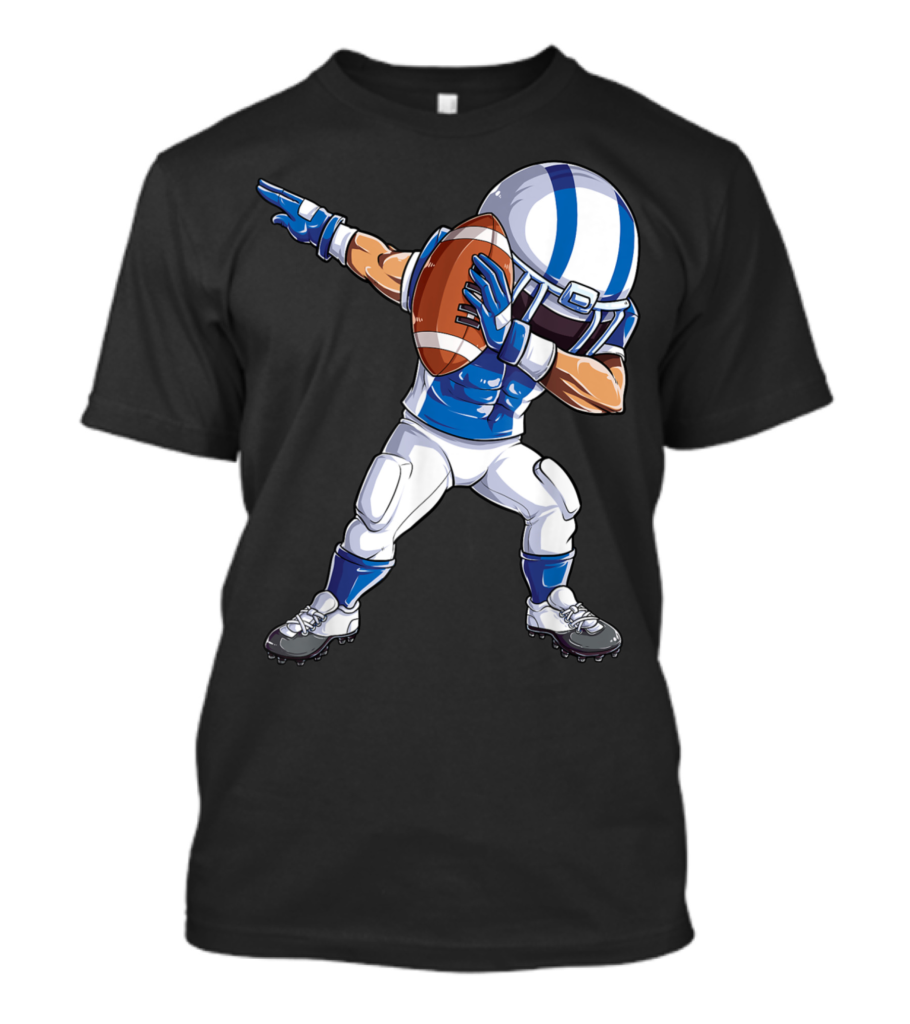 Dabbing Football Player Dance Move With Helmet And Ball T-Shirt