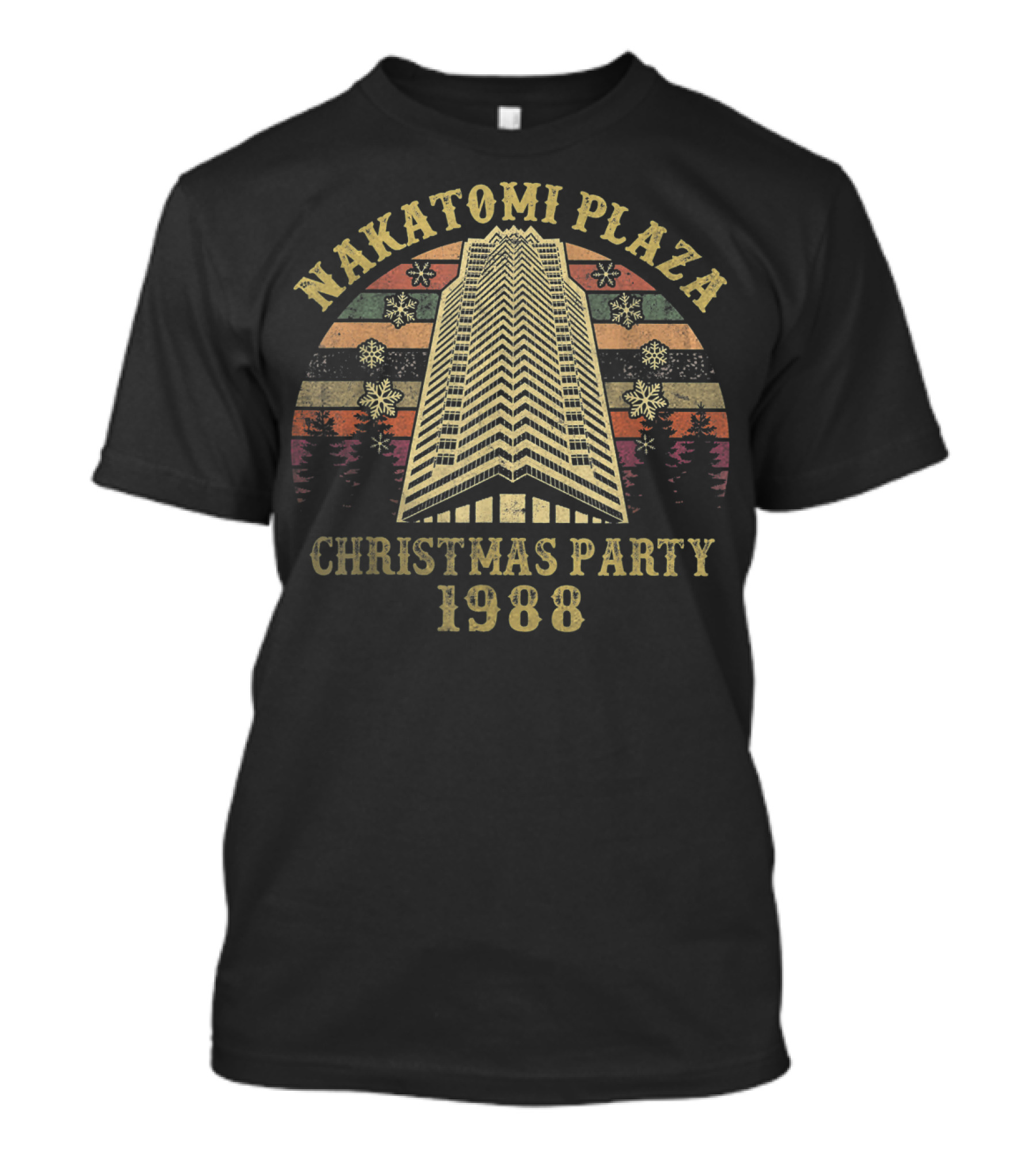 Nakatomi Plaza Christmas Party 1988 Retro T-Shirt