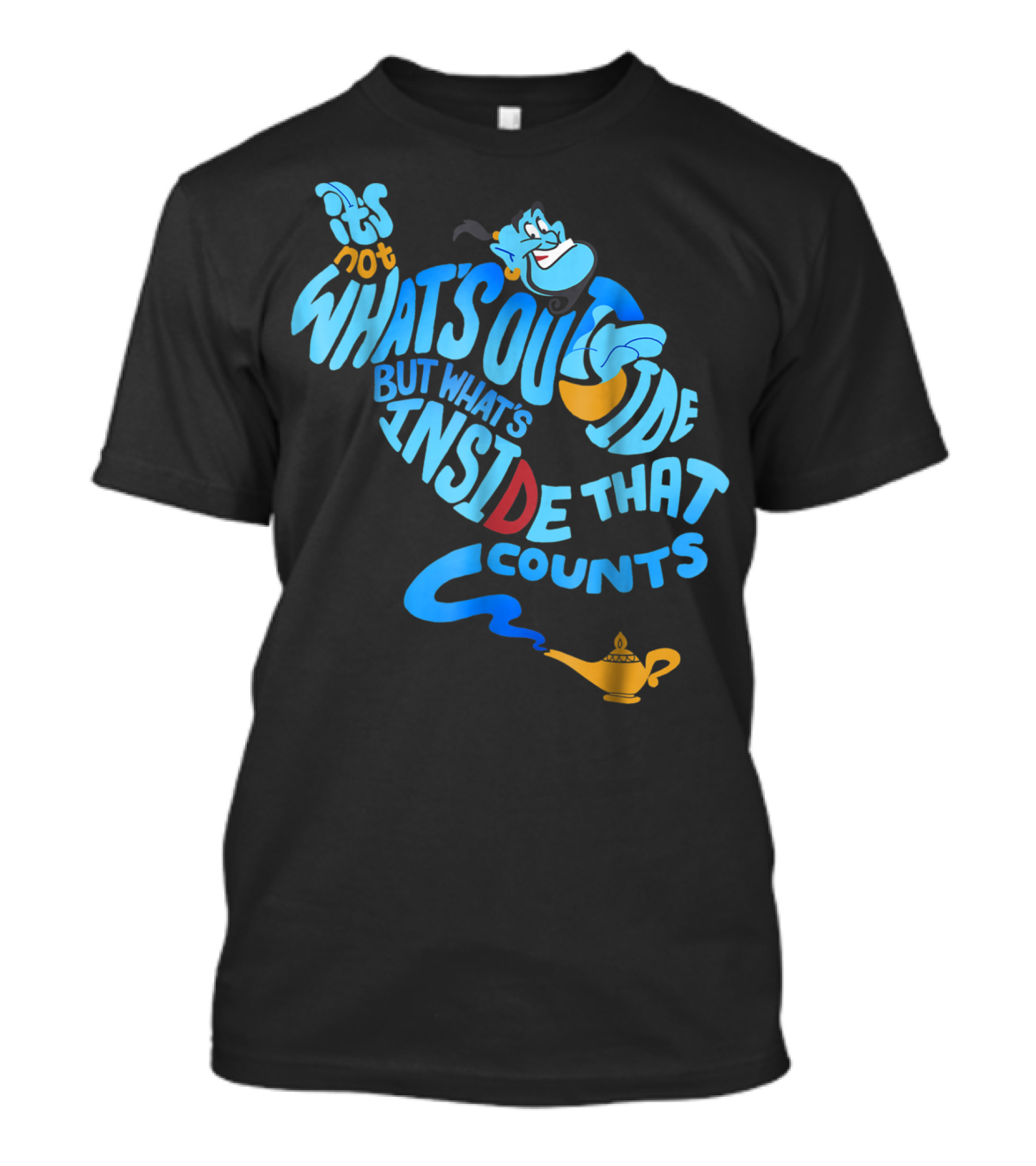 Disney Aladdin Genie It's Not What's Outside But What's Inside That Counts T-Shirt