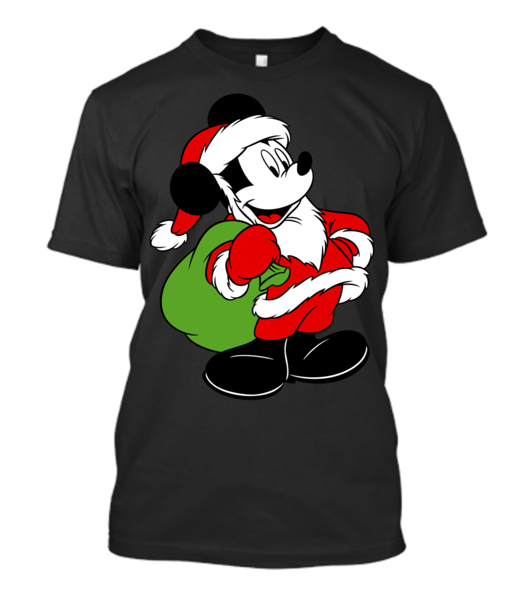 Disney Christmas Mickey Mouse Santa T-Shirt