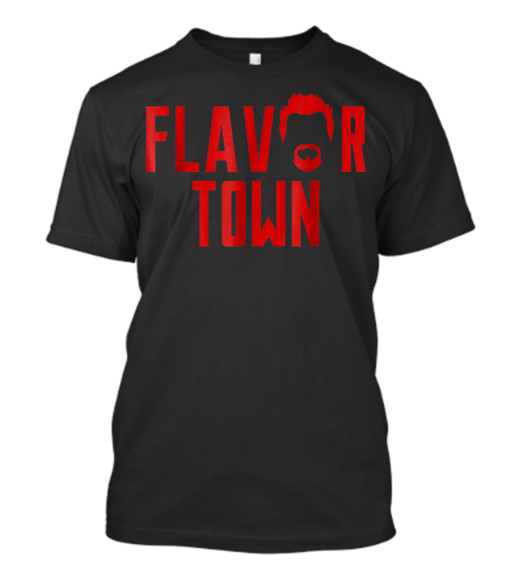 Flavortown Red Text With Iconic T-Shirt