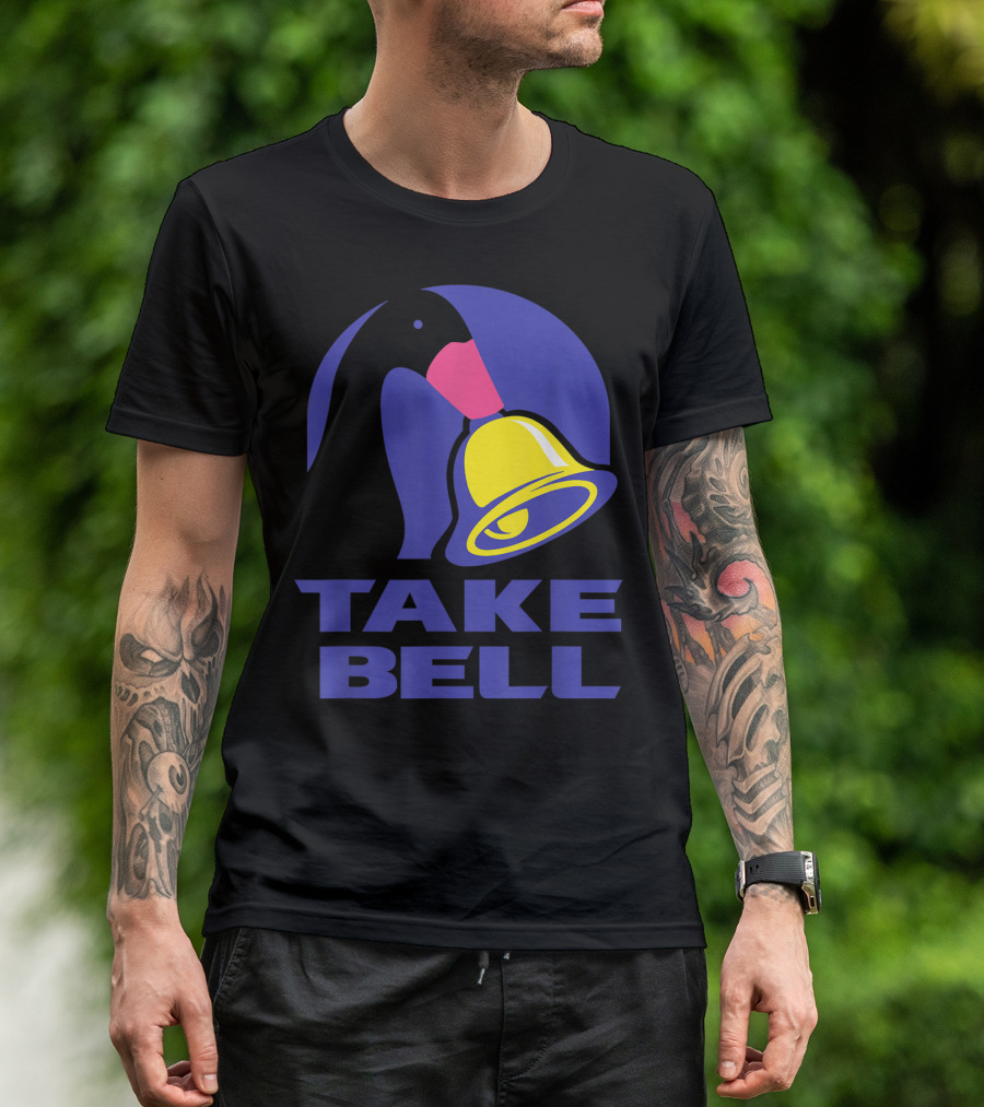 Funny Goose Take Bell Parody With Iconic Yellow Bell T-Shirt