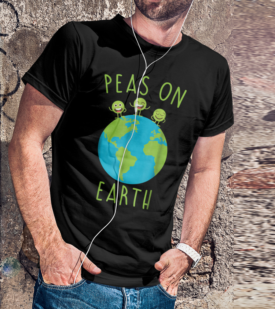 Peas On Earth Funny Peace T-Shirt
