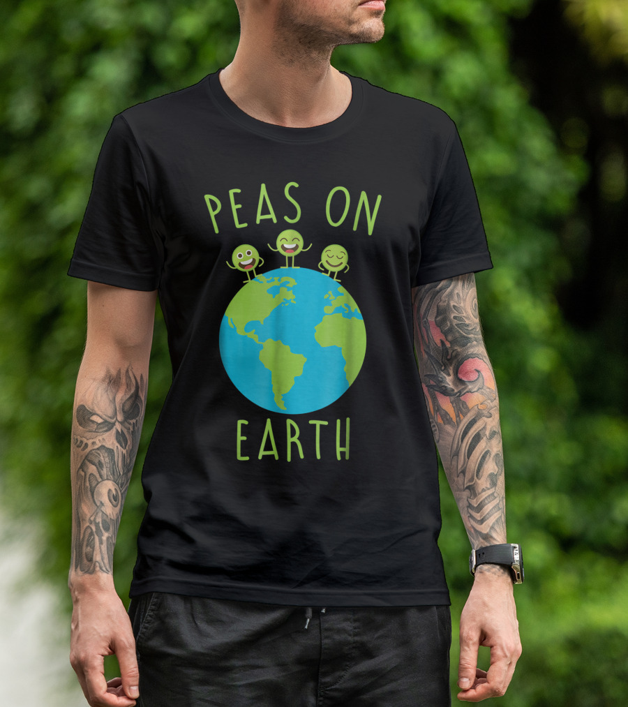 Peas On Earth Funny Peace T-Shirt