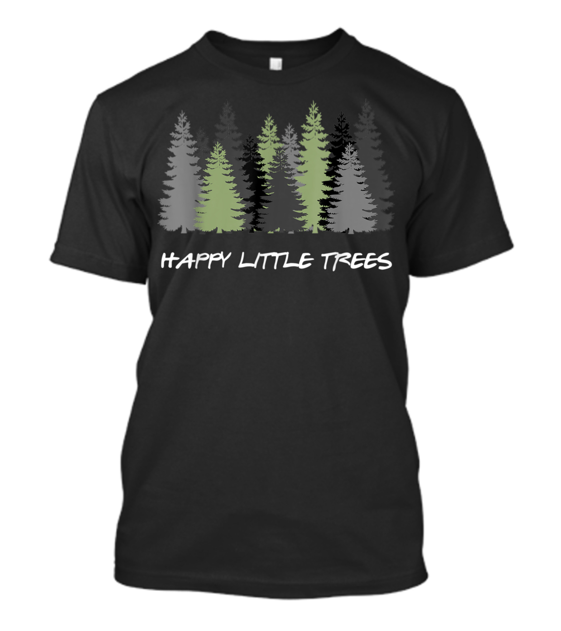 Happy Little Trees Earth Day Bob Style Men Boy T-Shirt