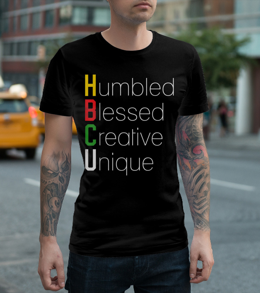 HBCU Humbled Blessed Creative Unique African T-Shirt