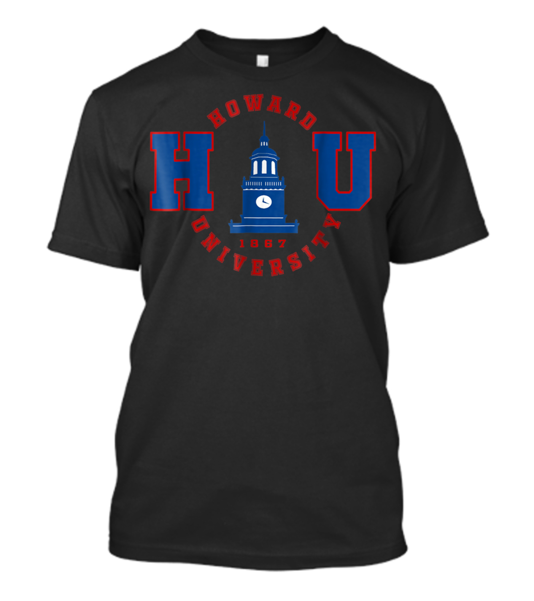 Howard University HU 1867 Clock Tower T-Shirt