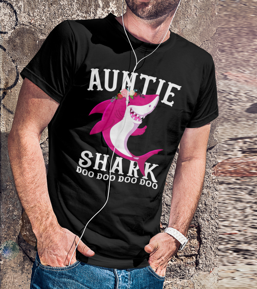Auntie Shark Doo Doo Doo Doo T-Shirt