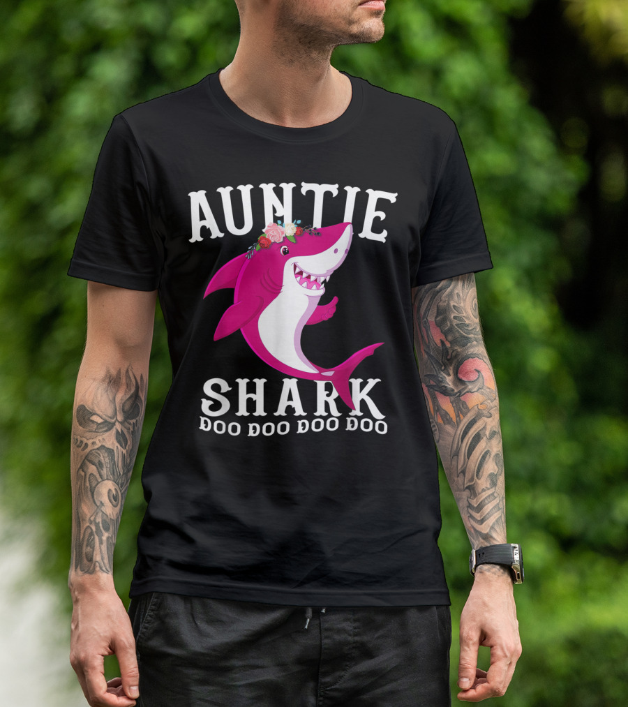 Auntie Shark Doo Doo Doo Doo T-Shirt