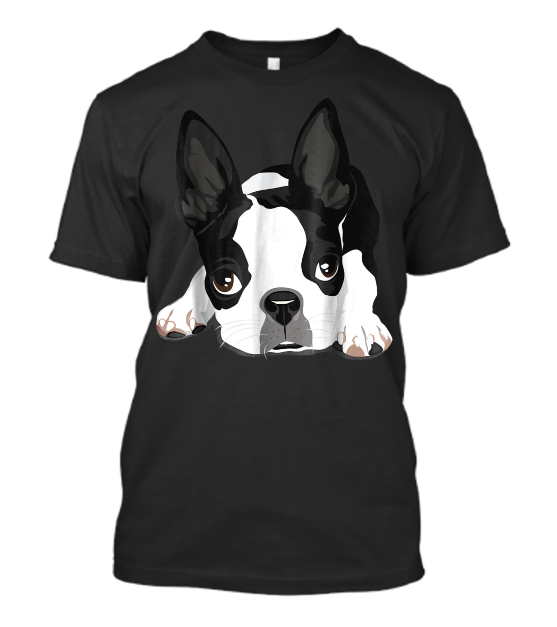 Boston Terrier Cute Face Vintage T-Shirt