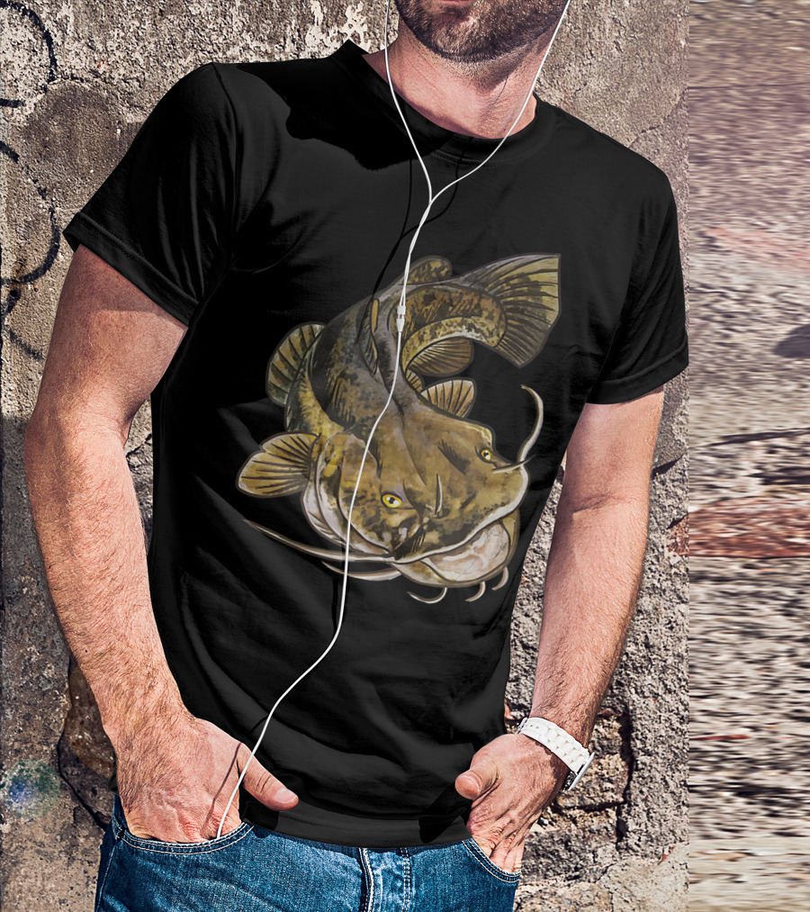 Catfish Fisherman Catfish Art Fish T-Shirt