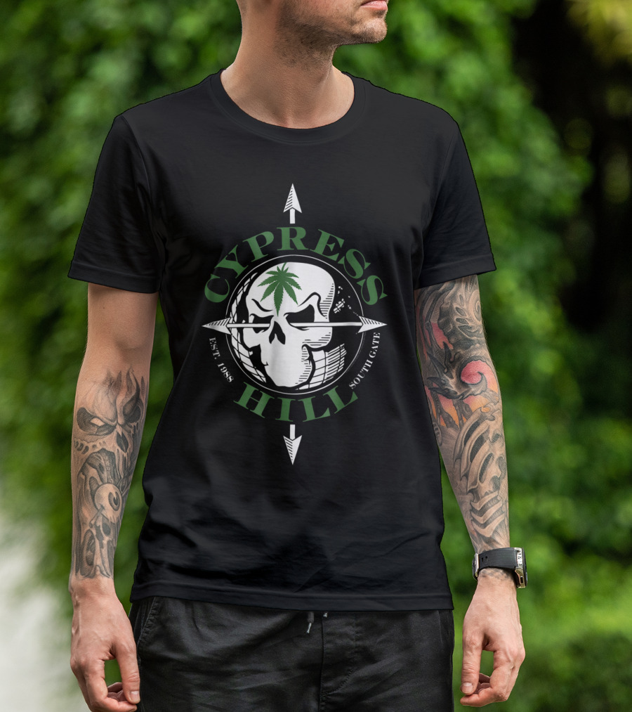 Cypress Hill Kronologik Skull Logo Est. 1988 South Gate T-Shirt