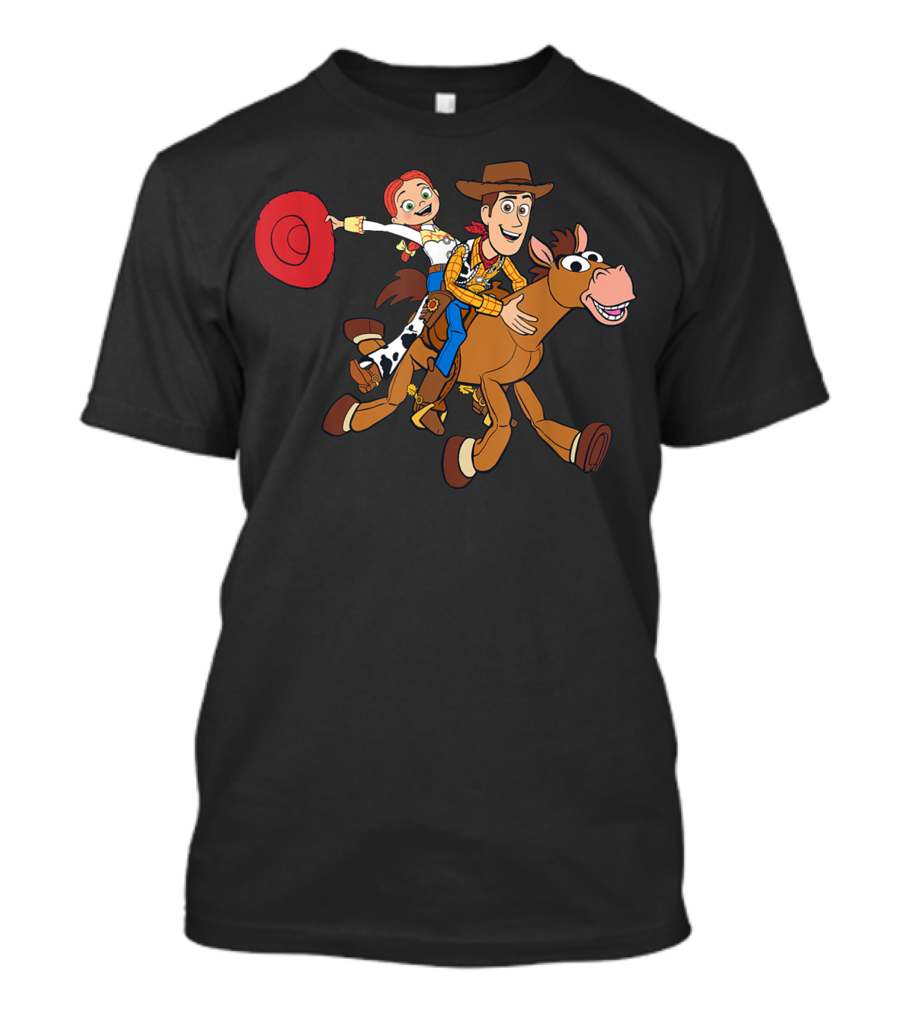 Disney Pixar Toy Story 4 Woody Jessie Bullseye Riding Adventure T-Shirt