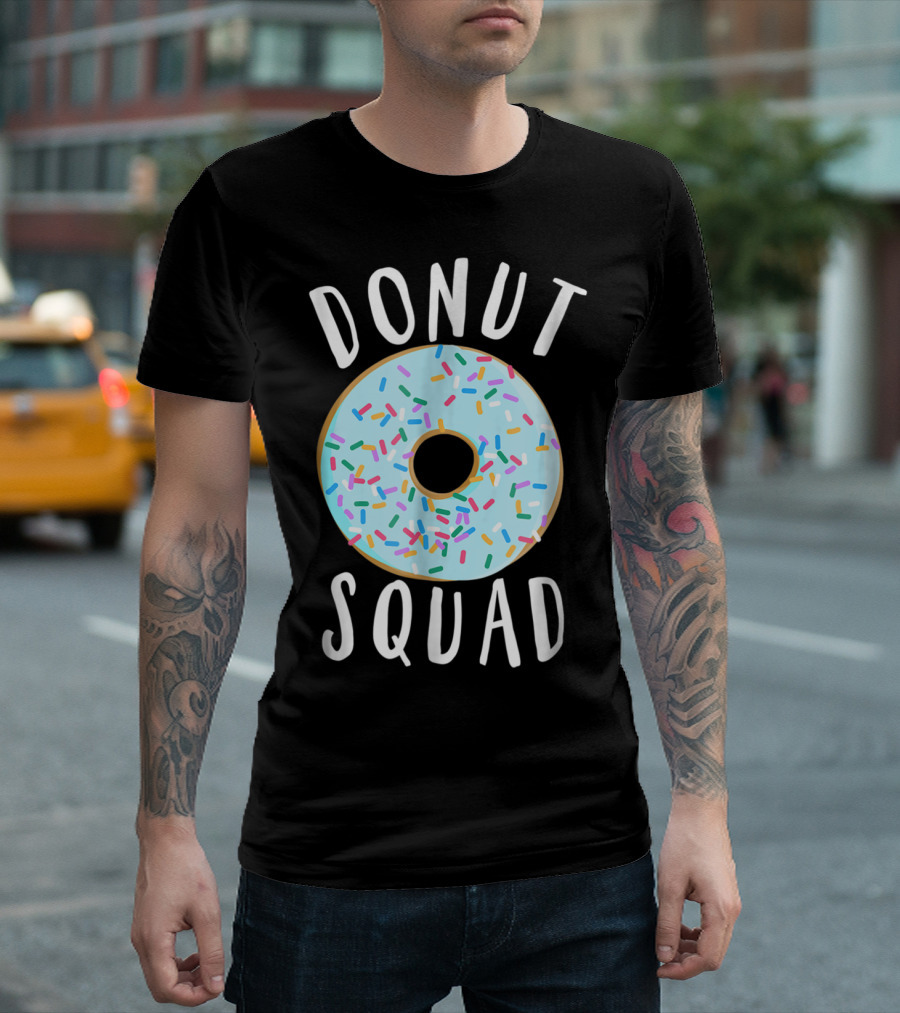 Donut Squad Funny Donut Sprinkles Circle T-Shirt