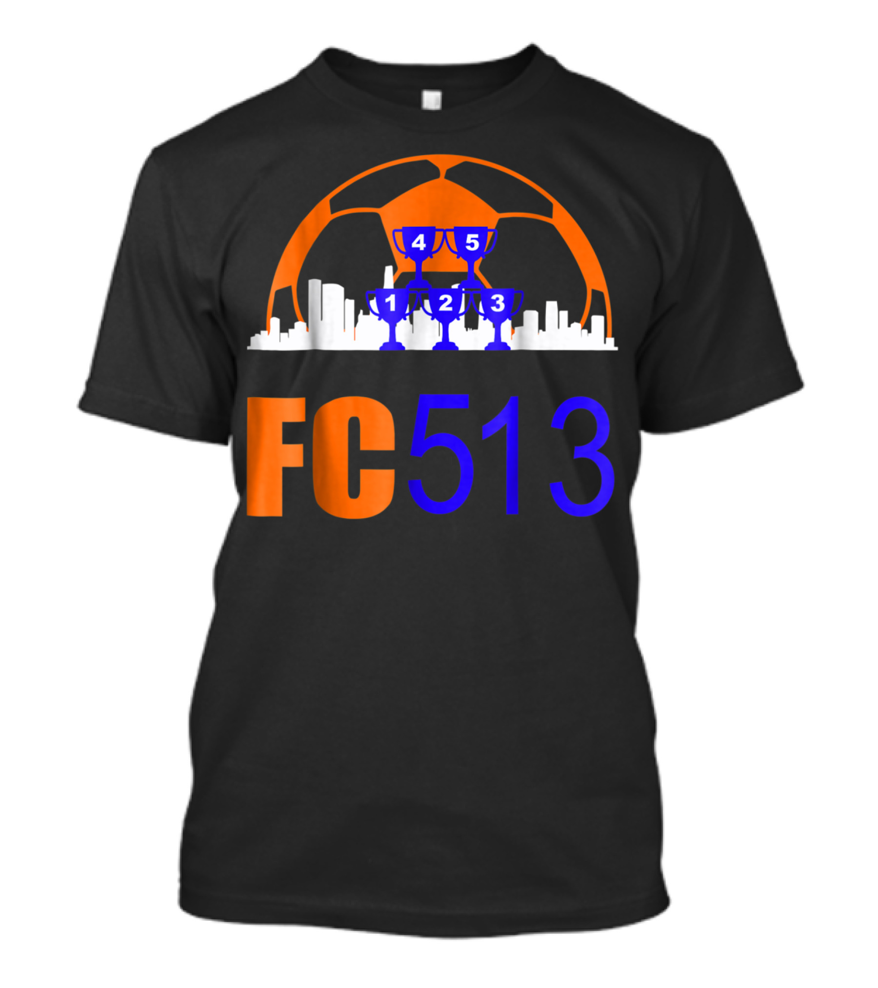 FC 513 Trophy City Skyline Soccer Victory T-Shirt