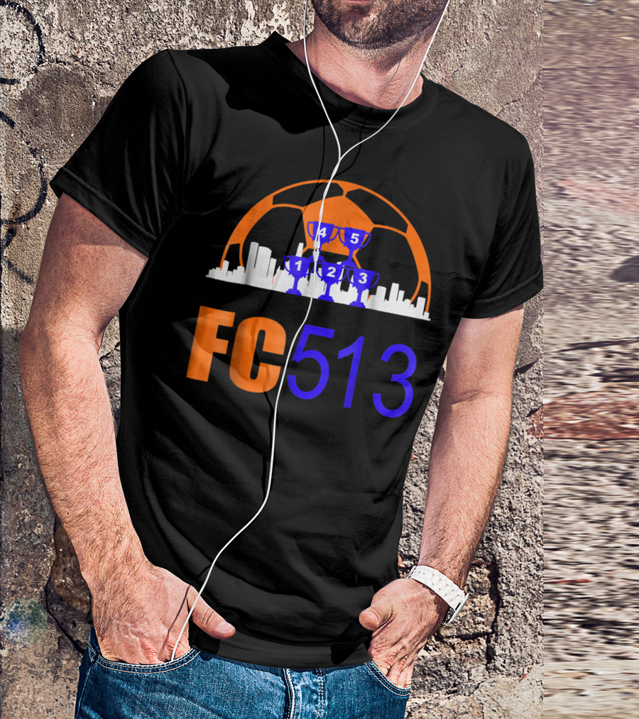 FC 513 Trophy City Skyline Soccer Victory T-Shirt
