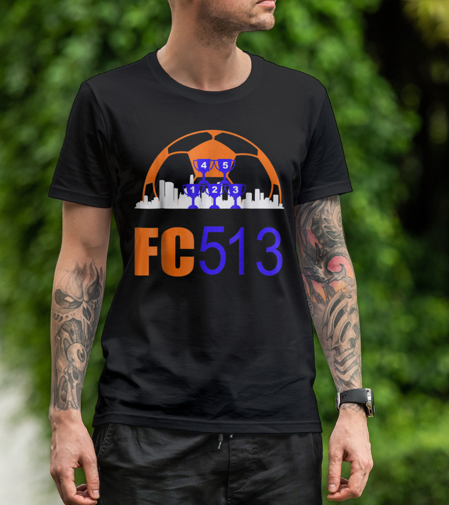 FC 513 Trophy City Skyline Soccer Victory T-Shirt