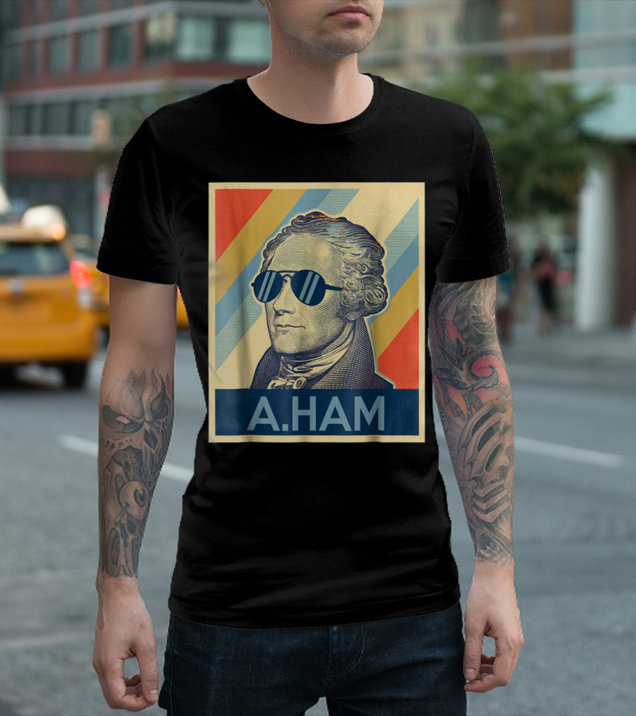 A.HAM Wearing Sunglasses T-Shirt