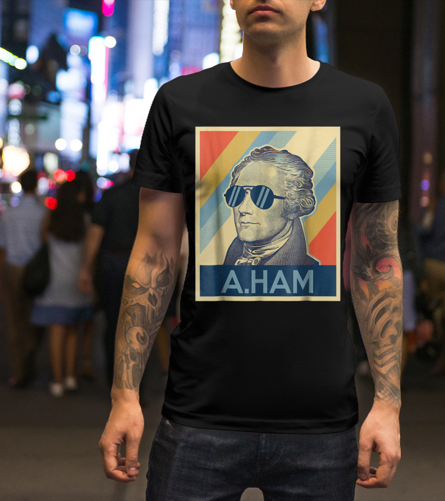 A.HAM Wearing Sunglasses T-Shirt