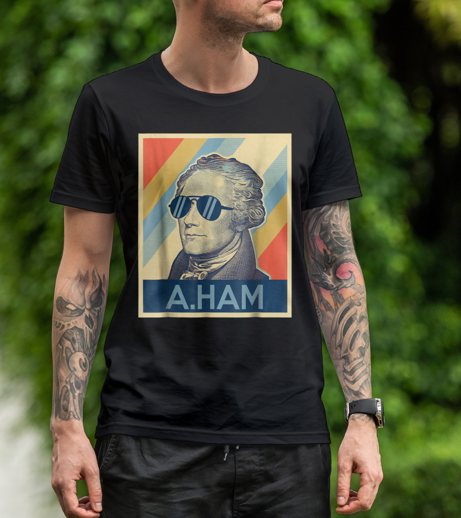 A.HAM Wearing Sunglasses T-Shirt
