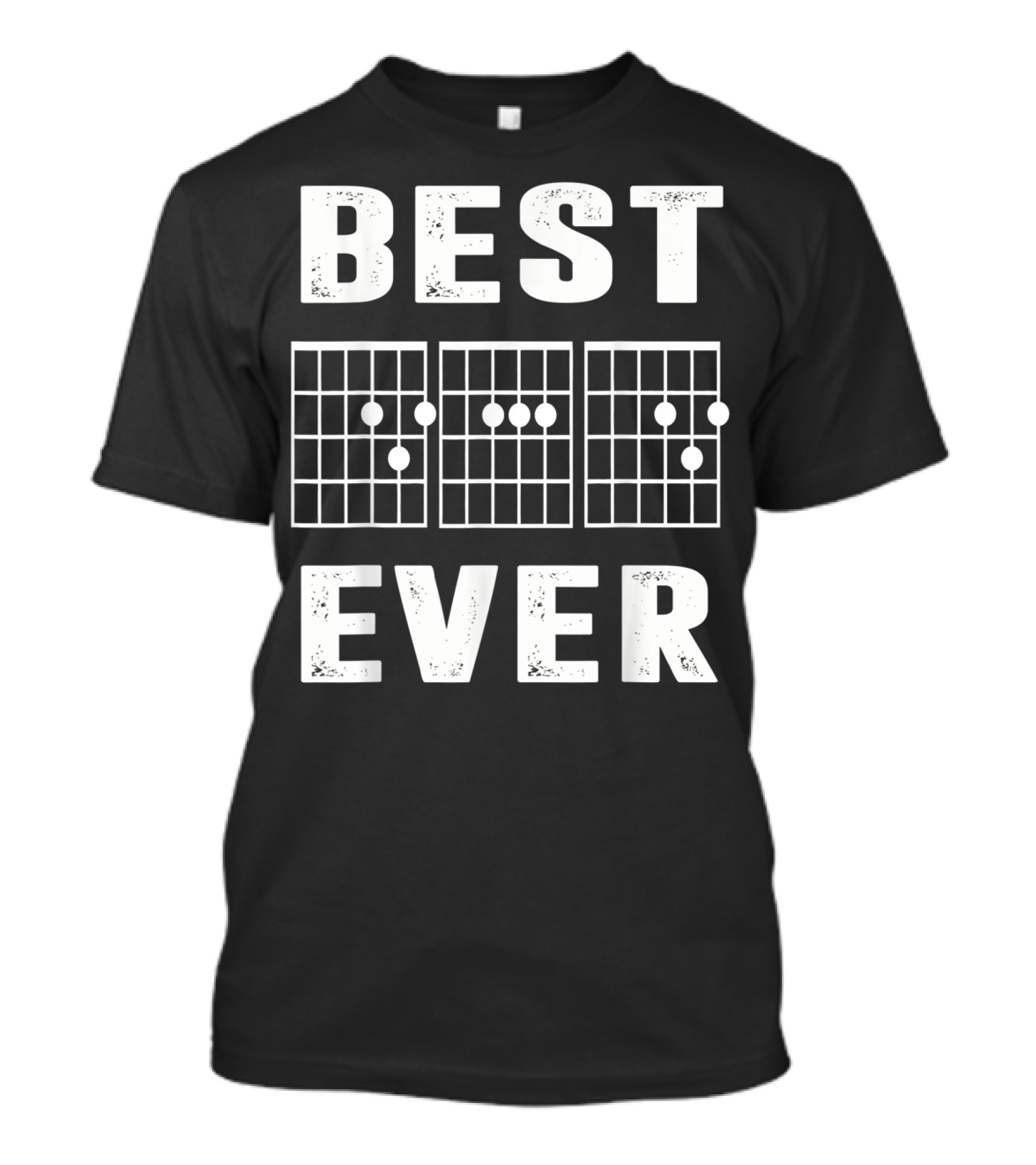 Best Dad Ever Guitar Chord Musician Fathers T-Shirt