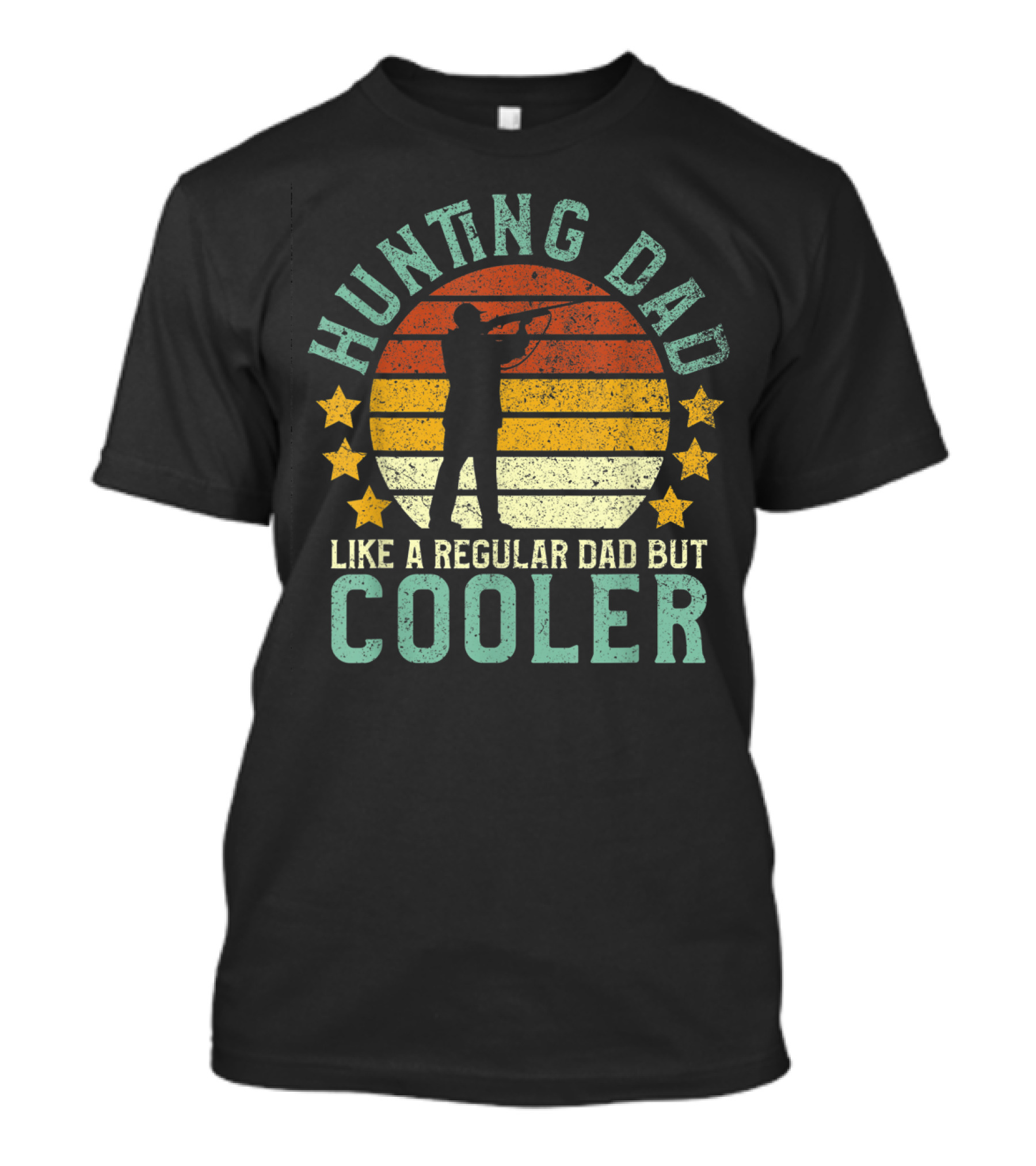 Hunting Dad Like A Regular Dad But Cooler Shotgun Hunter Father's Day T-Shirt