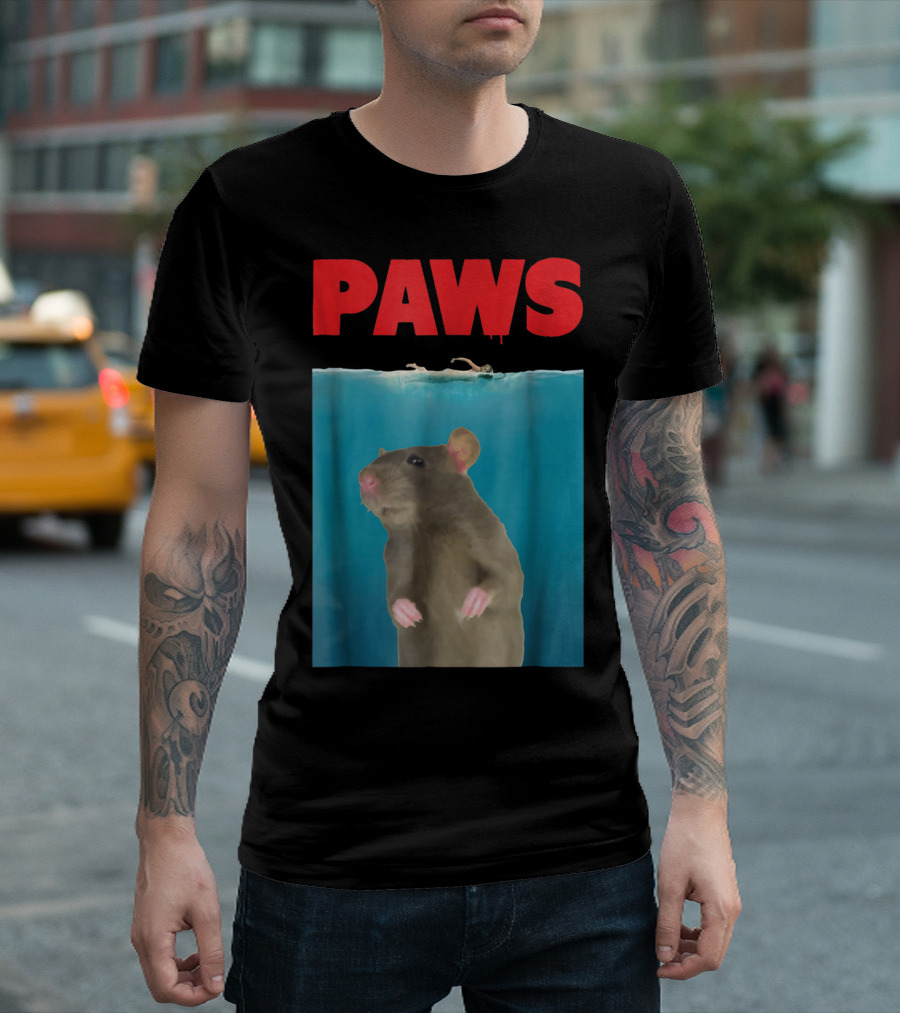 Paws Rat Jaws Parody Mouse Lover T-Shirt