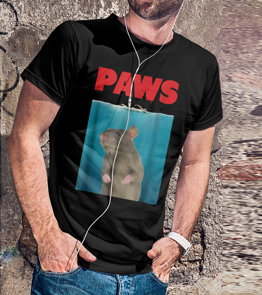 Paws Rat Jaws Parody Mouse Lover T-Shirt
