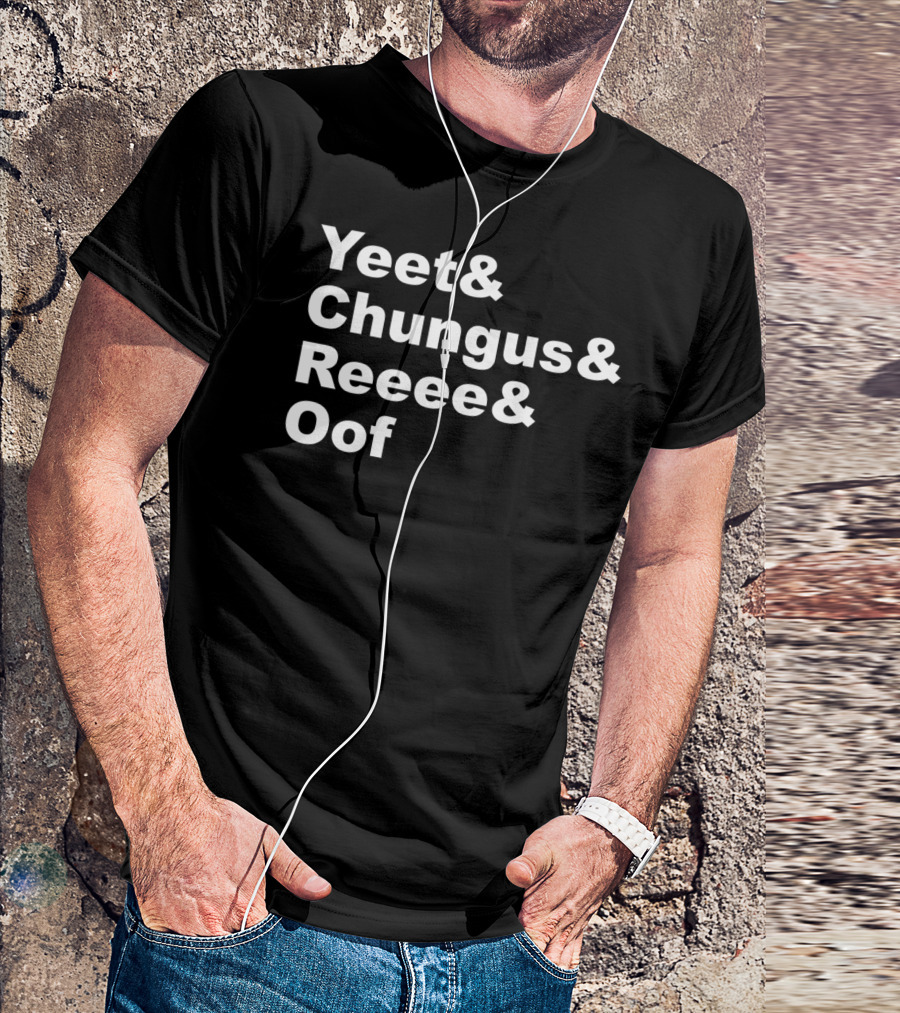 Yeet Chungus Reeee Oof Dank Meme Icons T-Shirt