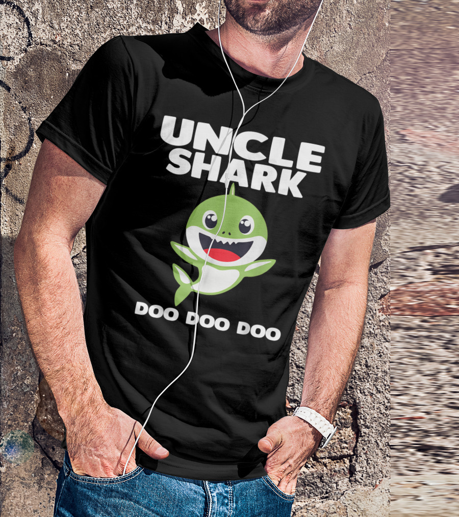 UNCLE SHARK DOO DOO DOO For Matching Family T-Shirt