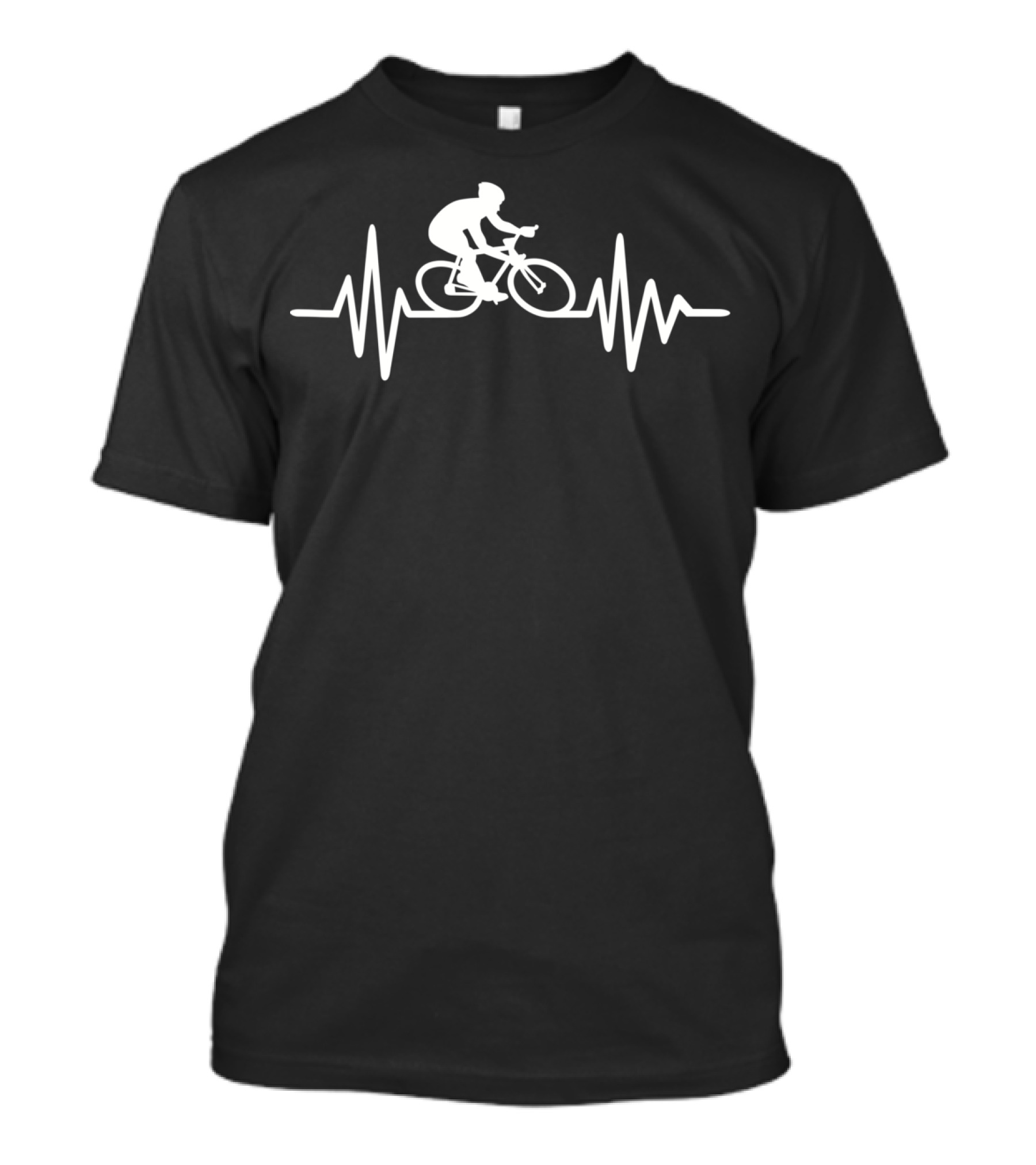 Cycling Heartbeat Pulse Rider Frequency T-Shirt
