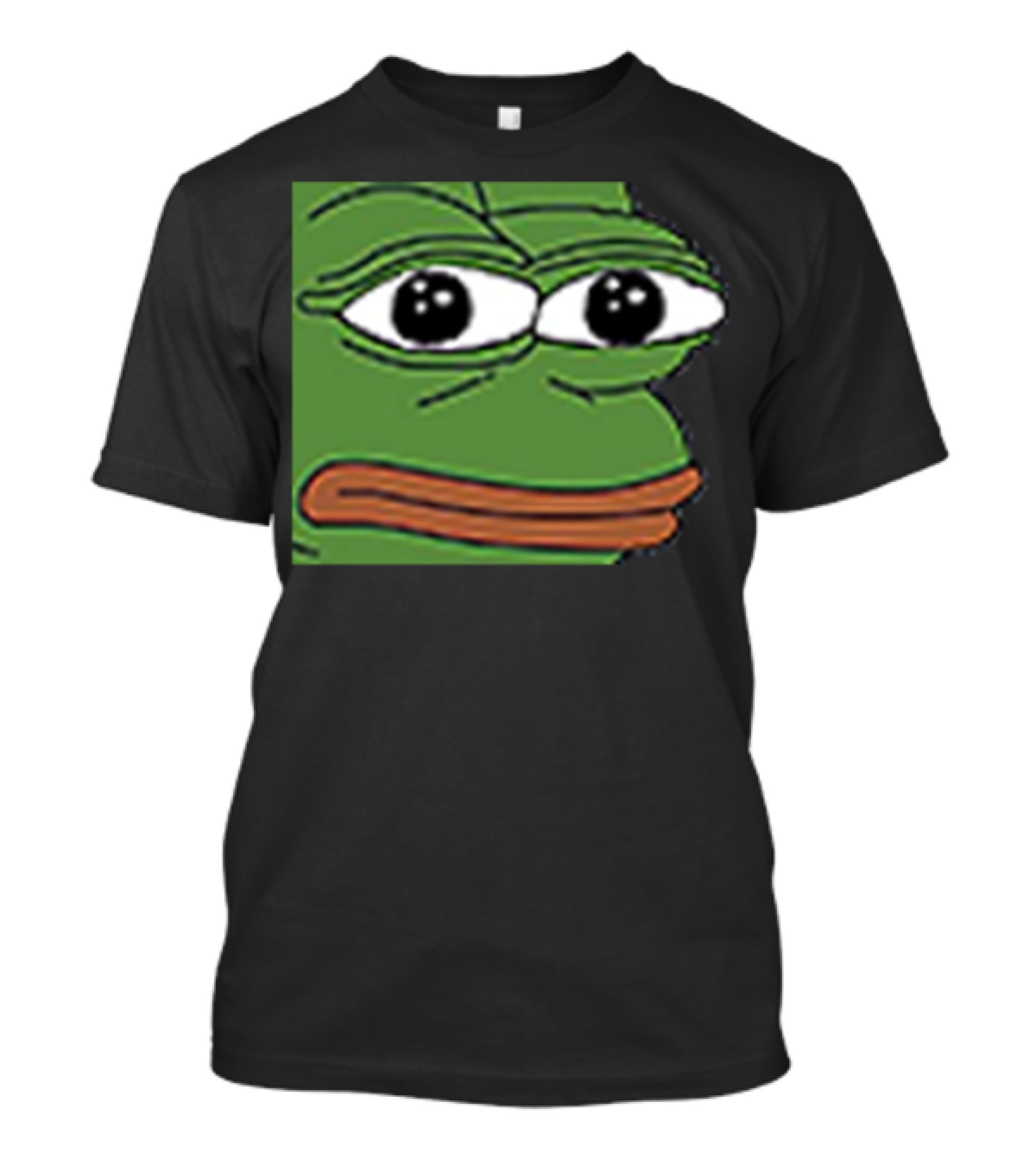 Feelsweirdmanw Pepe The Frog Emote Meme Face T-Shirt