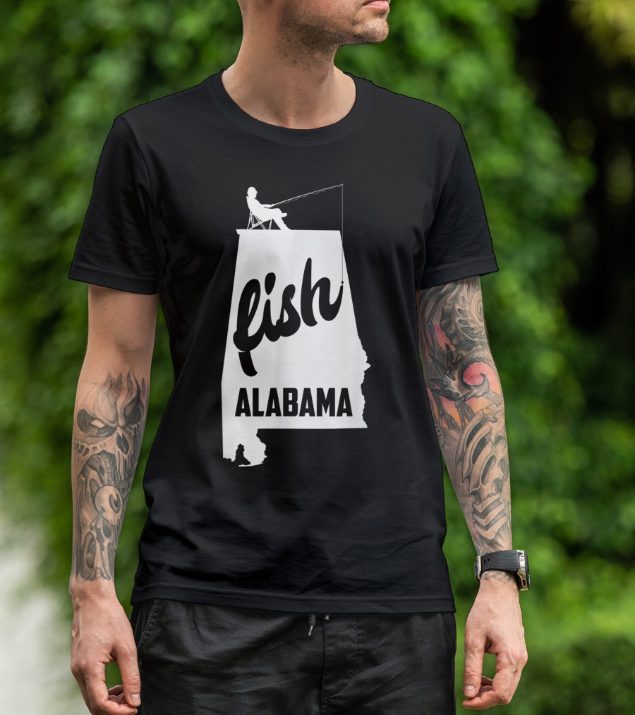 Fish Alabama State Pride T-Shirt