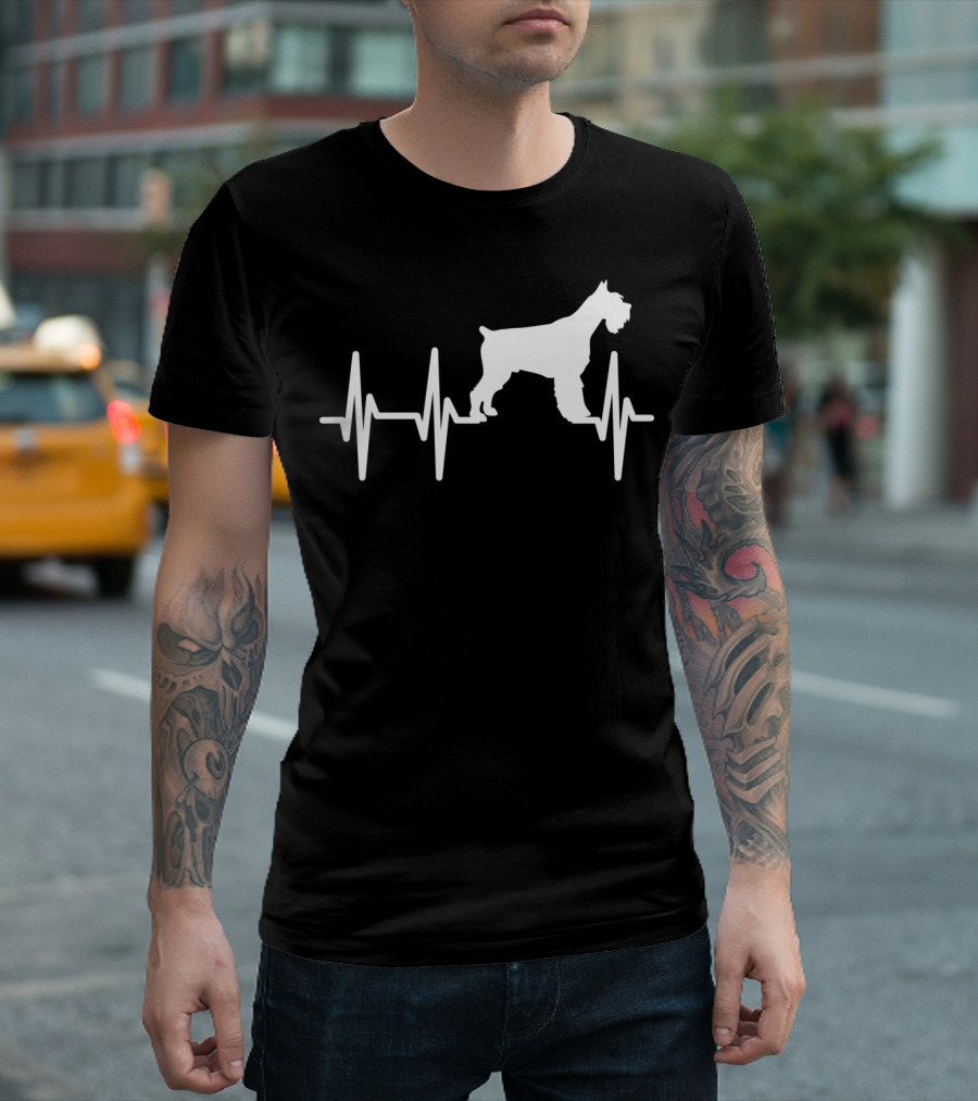 Giant Schnauzer Heartbeat Dog Pet T-Shirt