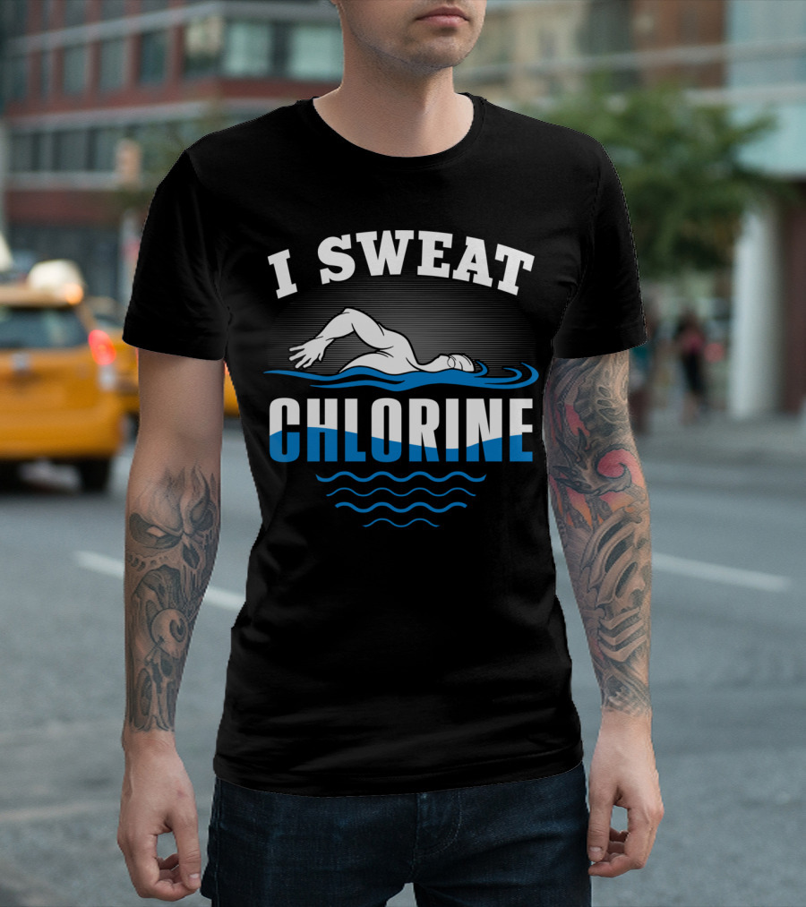 I Sweat Chlorine Swimming Water Polo Player T-Shirt