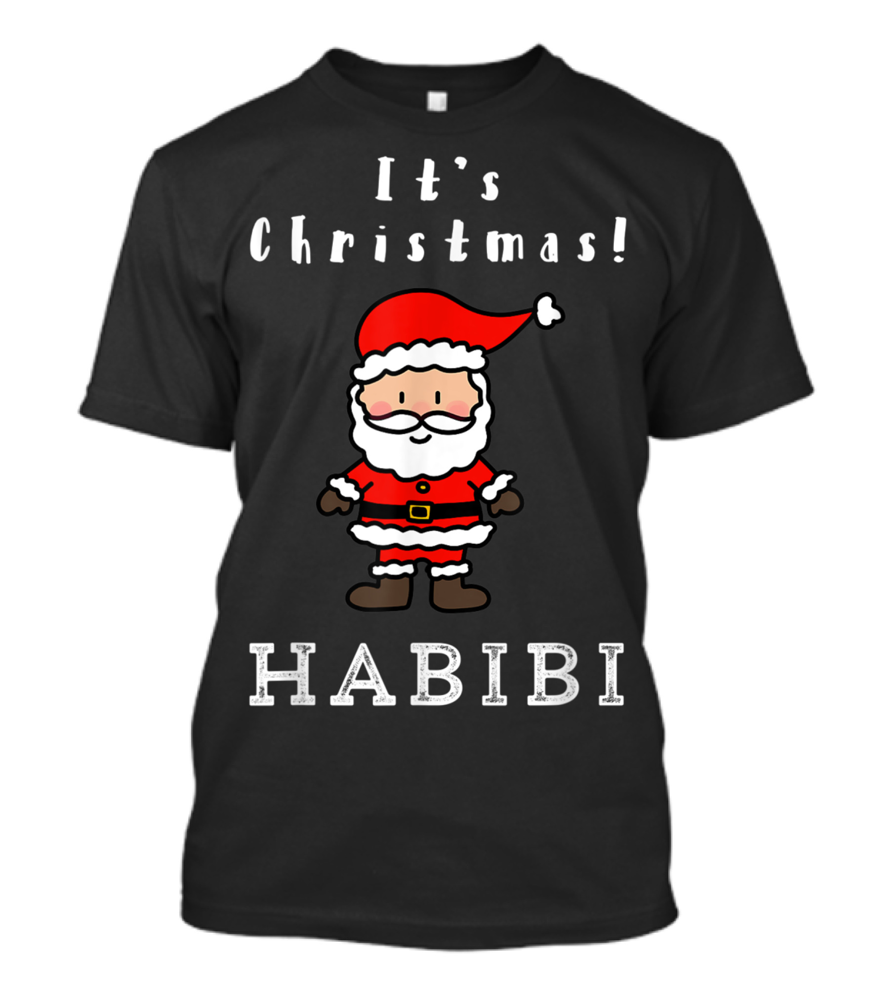 It's Christmas Habibi Santa Cartoon T-Shirt